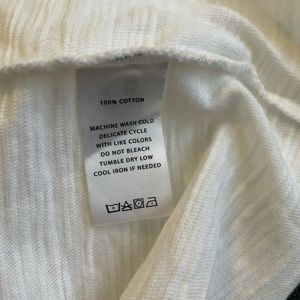 NWOT- Lilla P Faux Wrap White Tee-Size M - Picture 7 of 8
